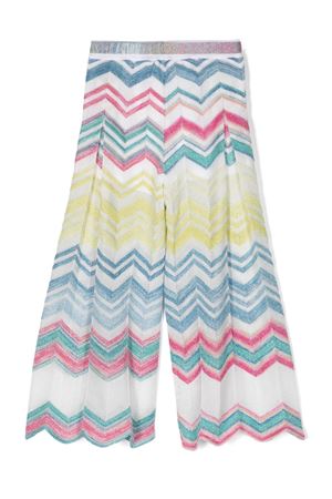 multicolor cotton trousers MISSONI KIDS | MU6B90X0146999